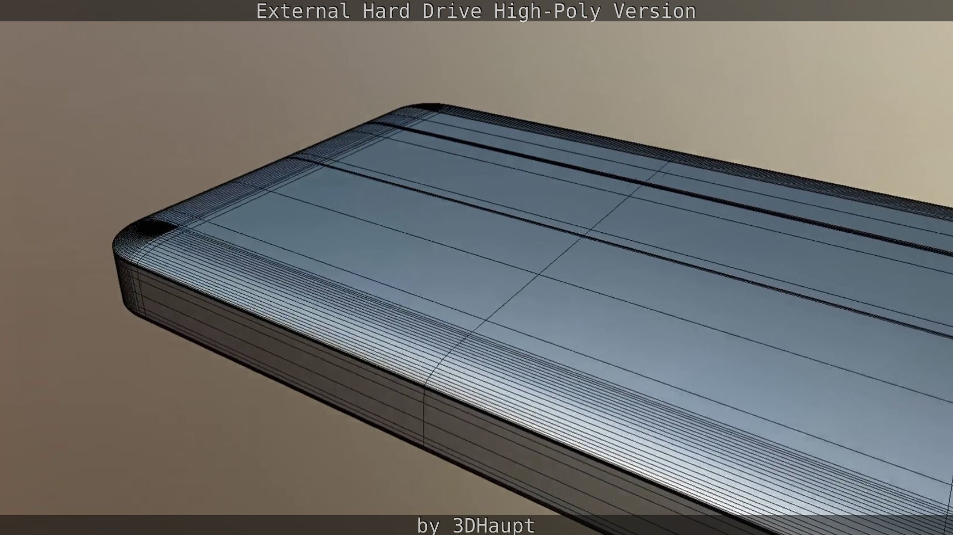 External Hard Drive High Poly Version 3D model_102