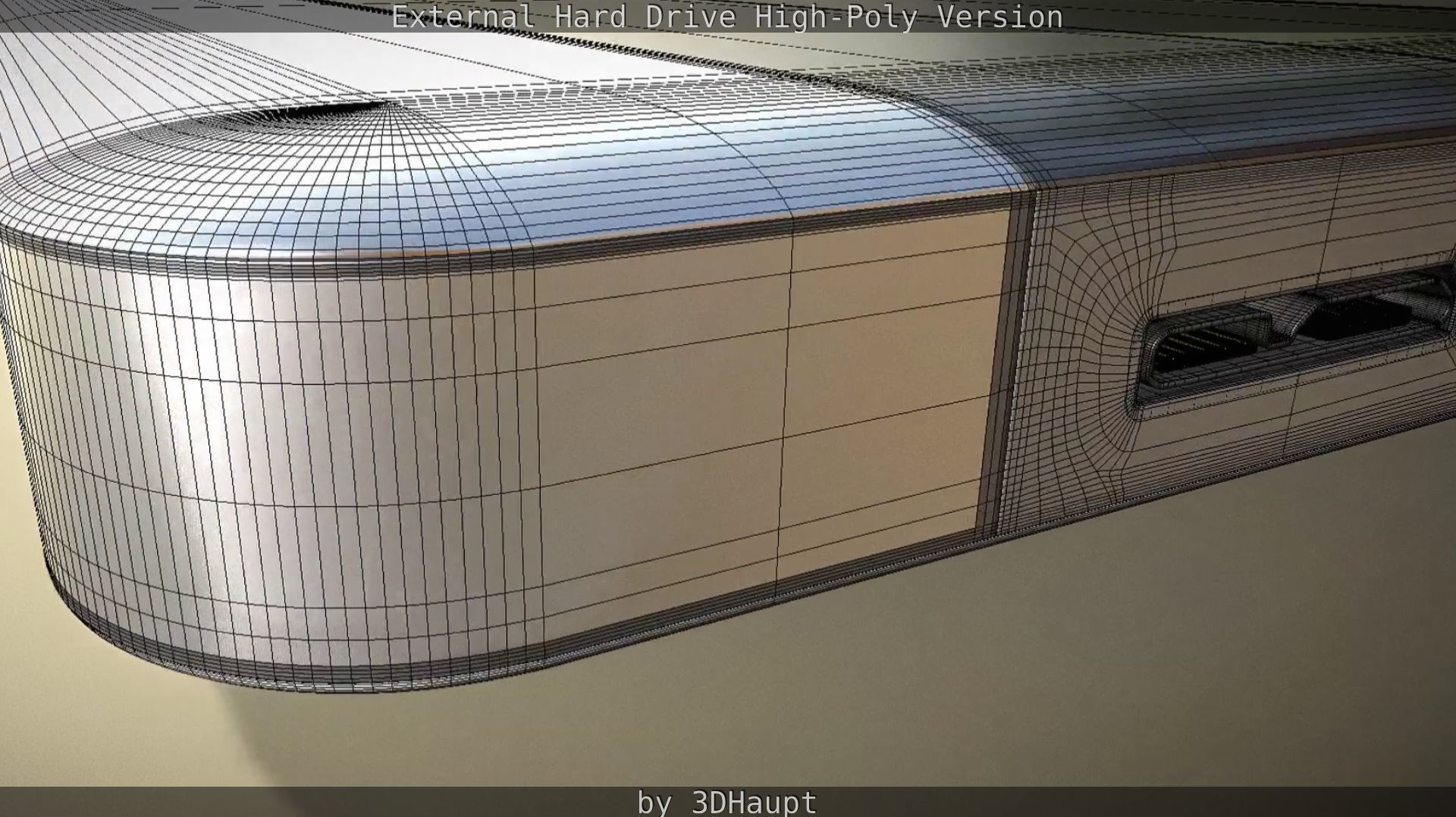 External Hard Drive High Poly Version 3D model_68