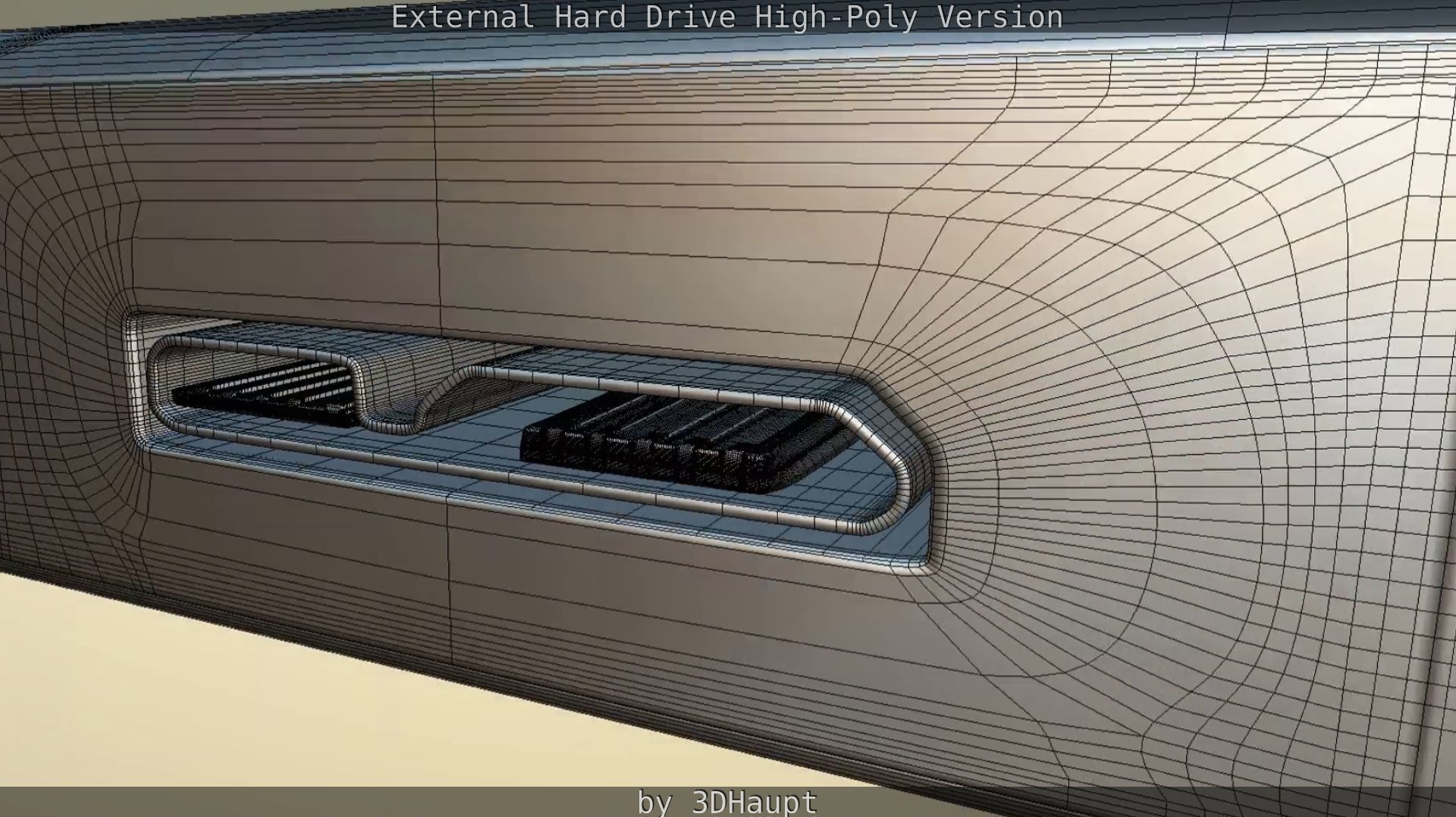 External Hard Drive High Poly Version 3D model_94
