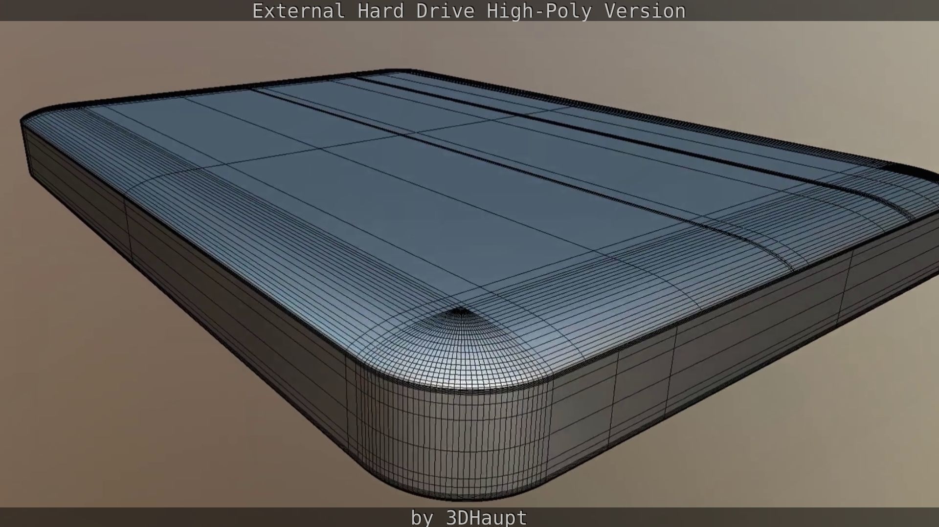 External Hard Drive High Poly Version 3D model_105