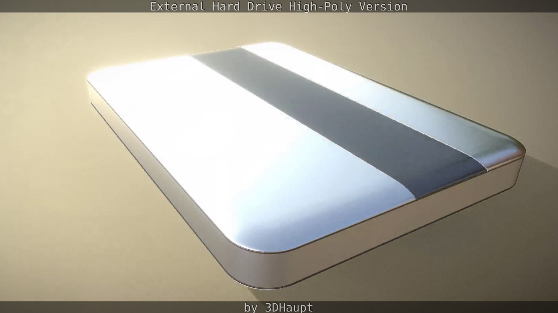 External Hard Drive High Poly Version 3D model_41