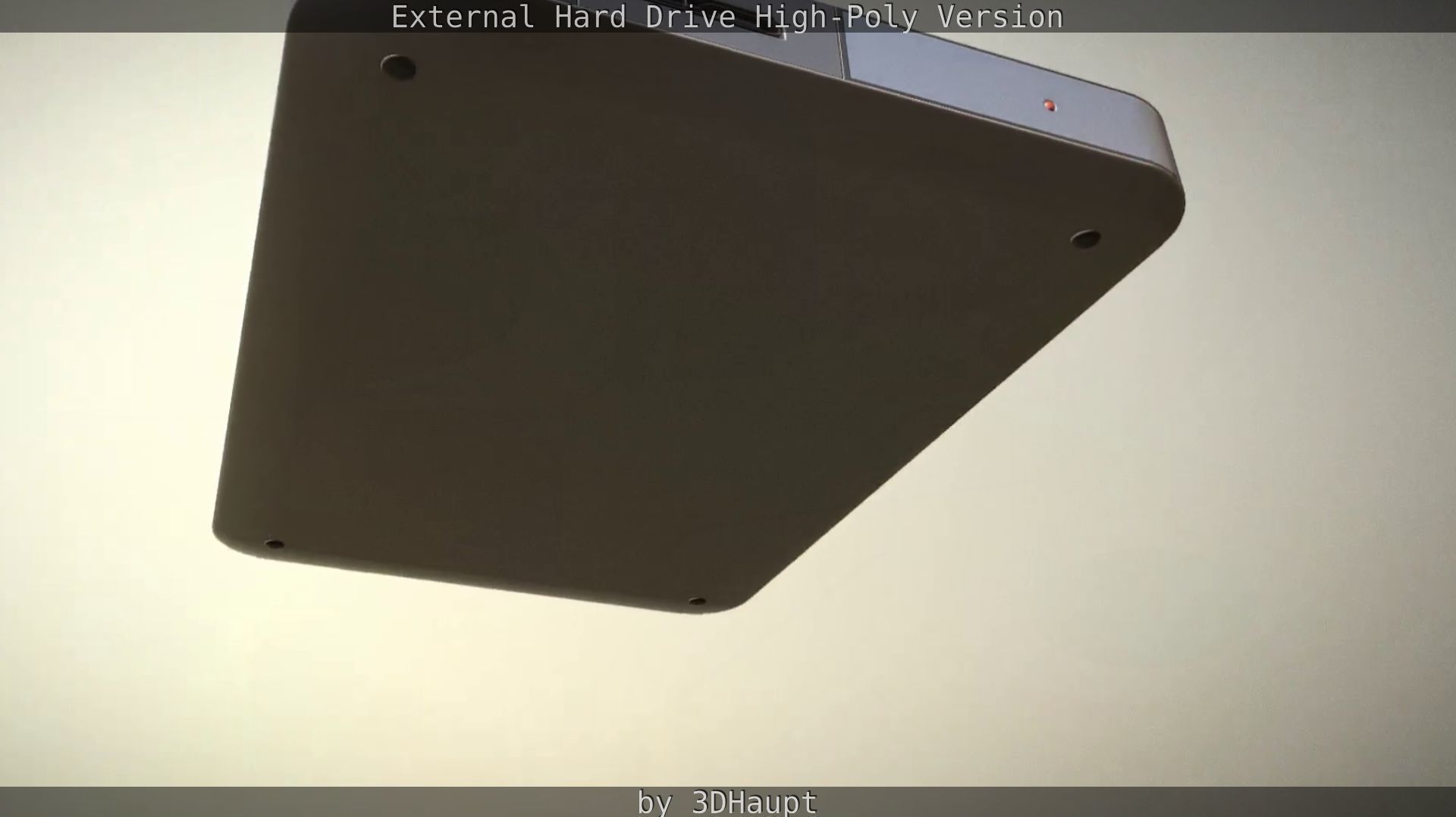 External Hard Drive High Poly Version 3D model_53