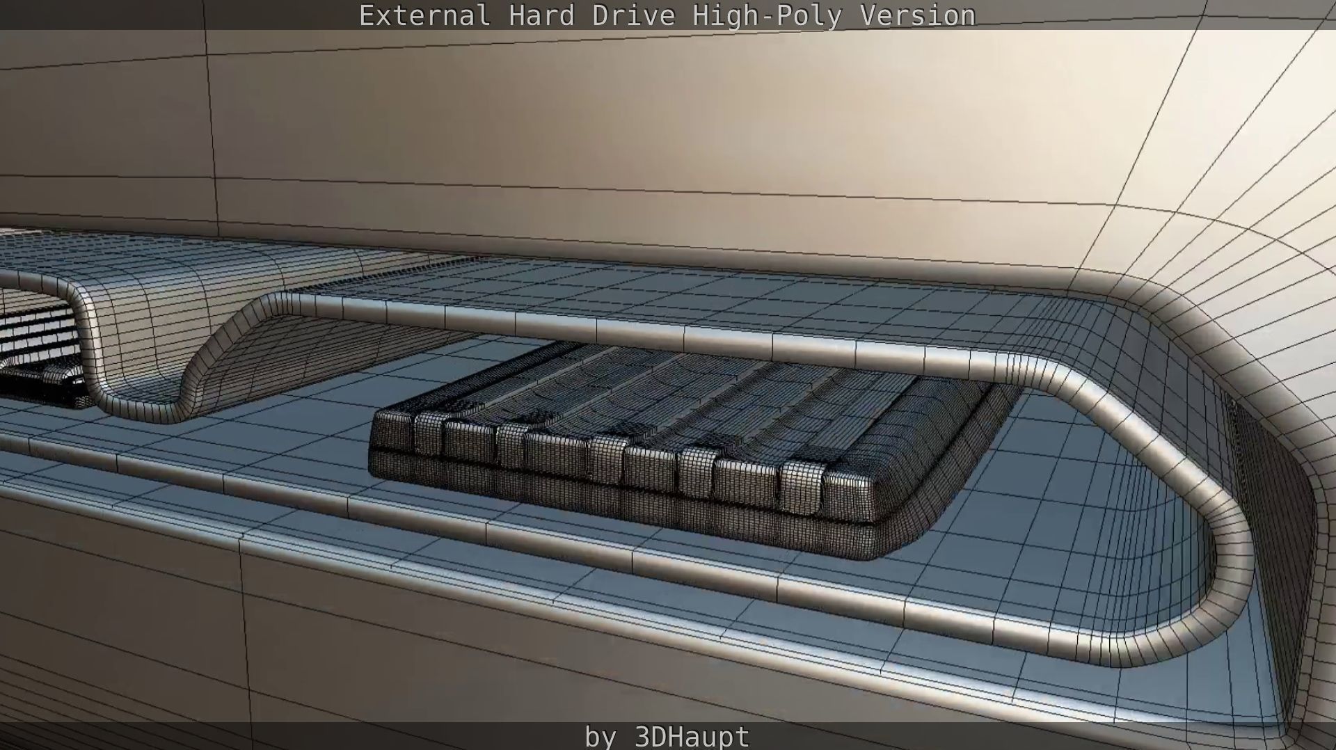 External Hard Drive High Poly Version 3D model_93