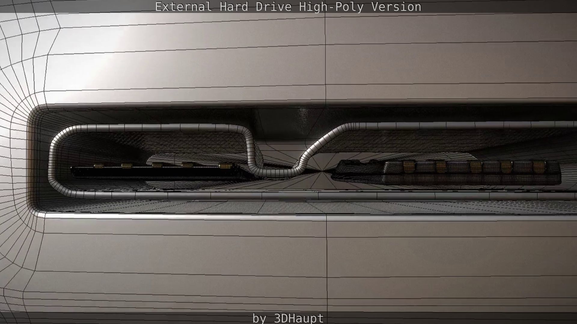 External Hard Drive High Poly Version 3D model_79