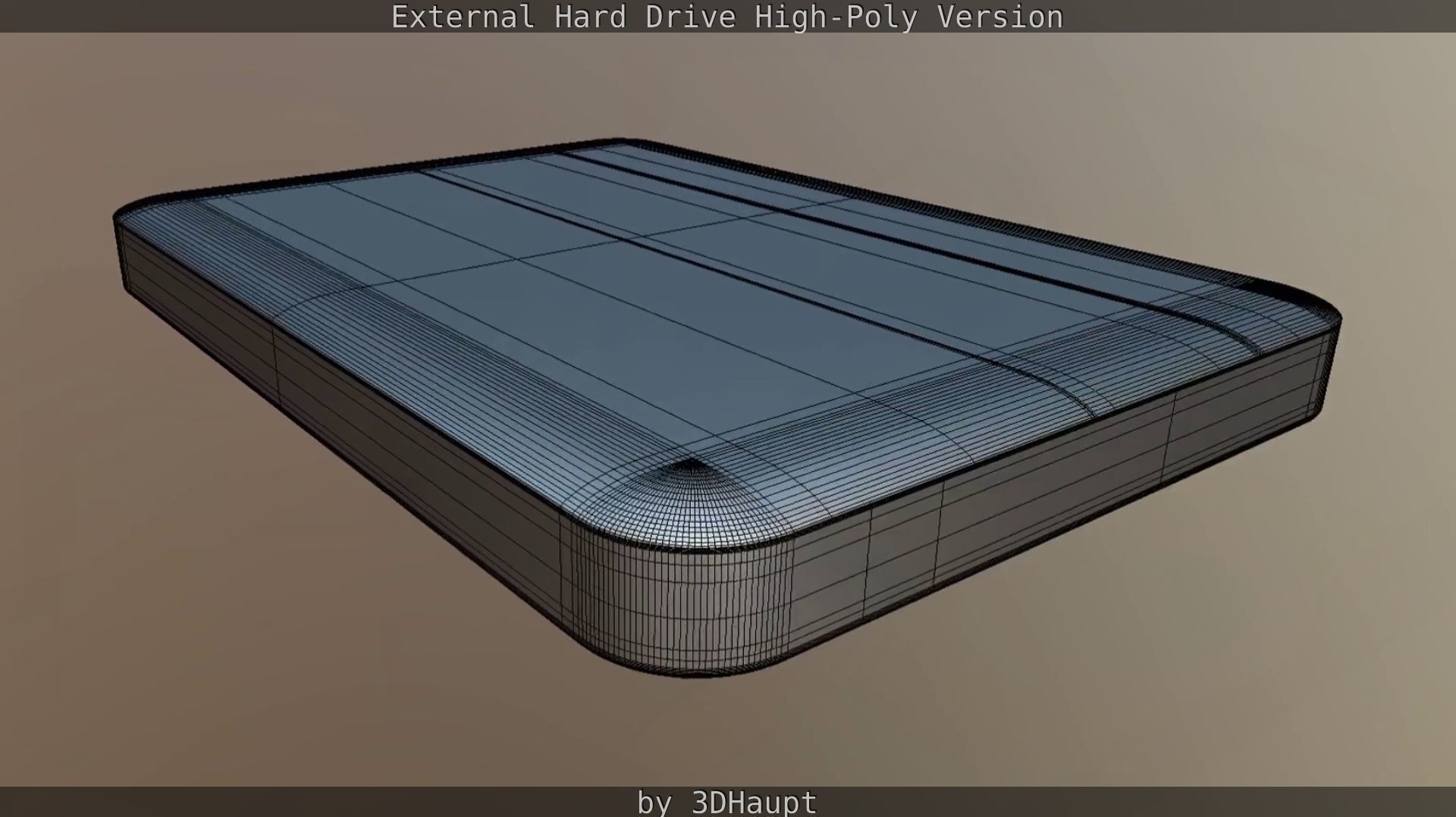 External Hard Drive High Poly Version 3D model_107