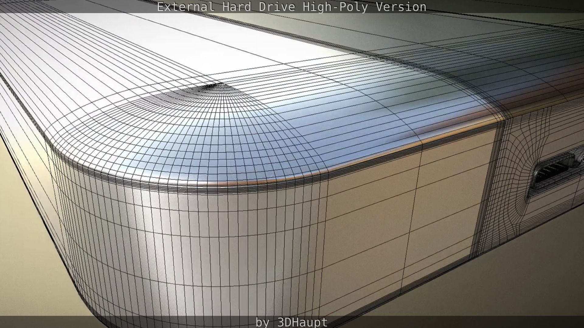 External Hard Drive High Poly Version 3D model_72
