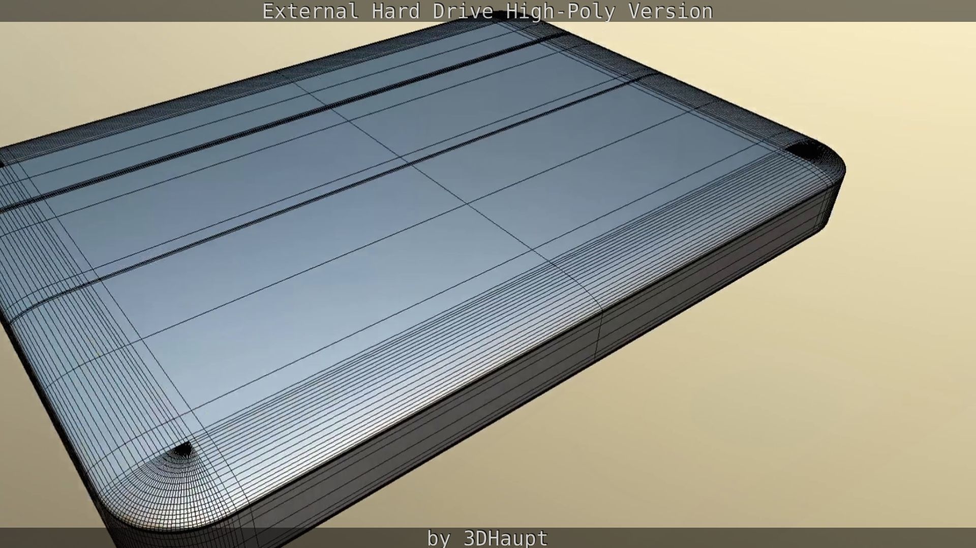 External Hard Drive High Poly Version 3D model_101