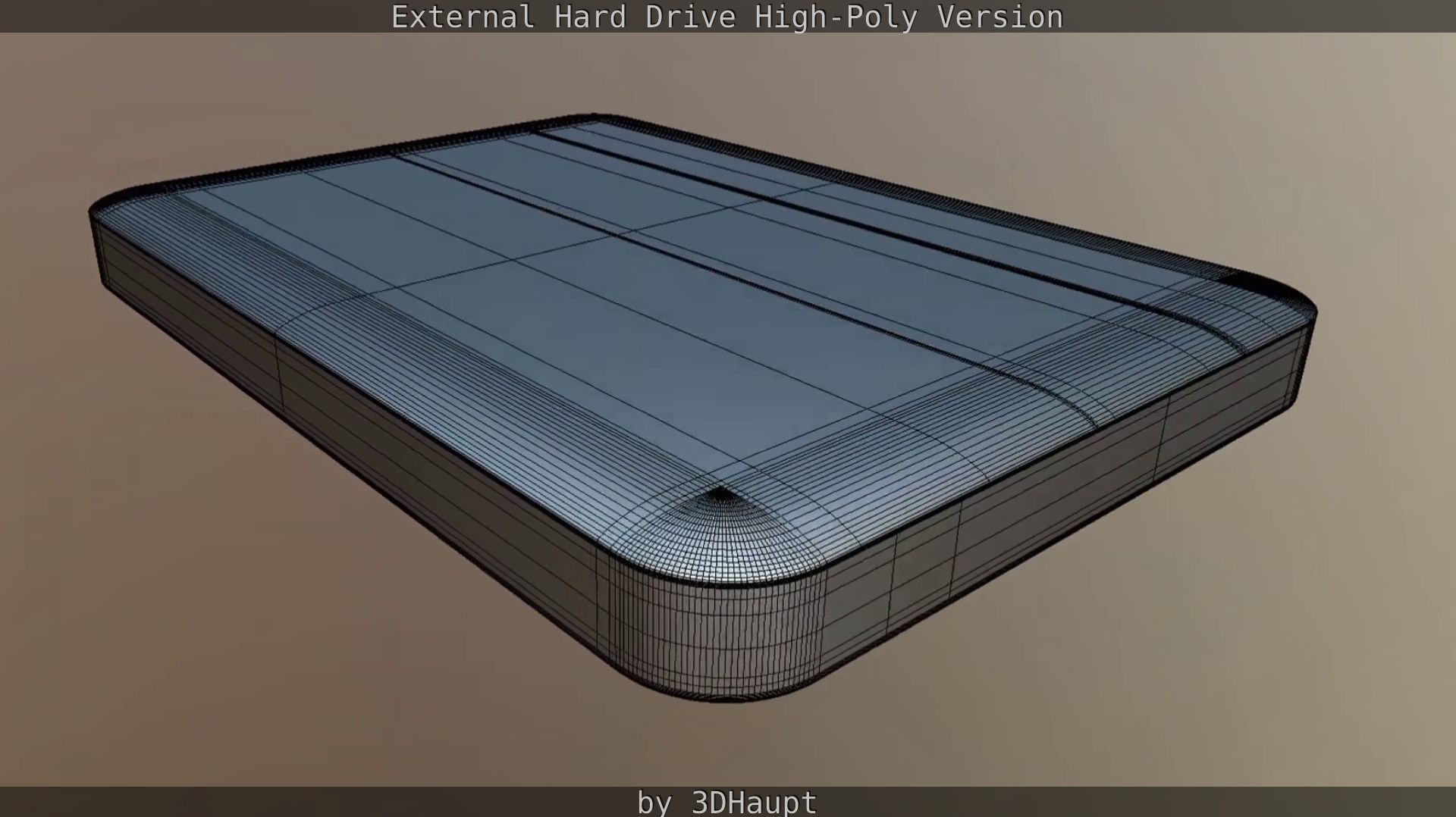 External Hard Drive High Poly Version 3D model_108