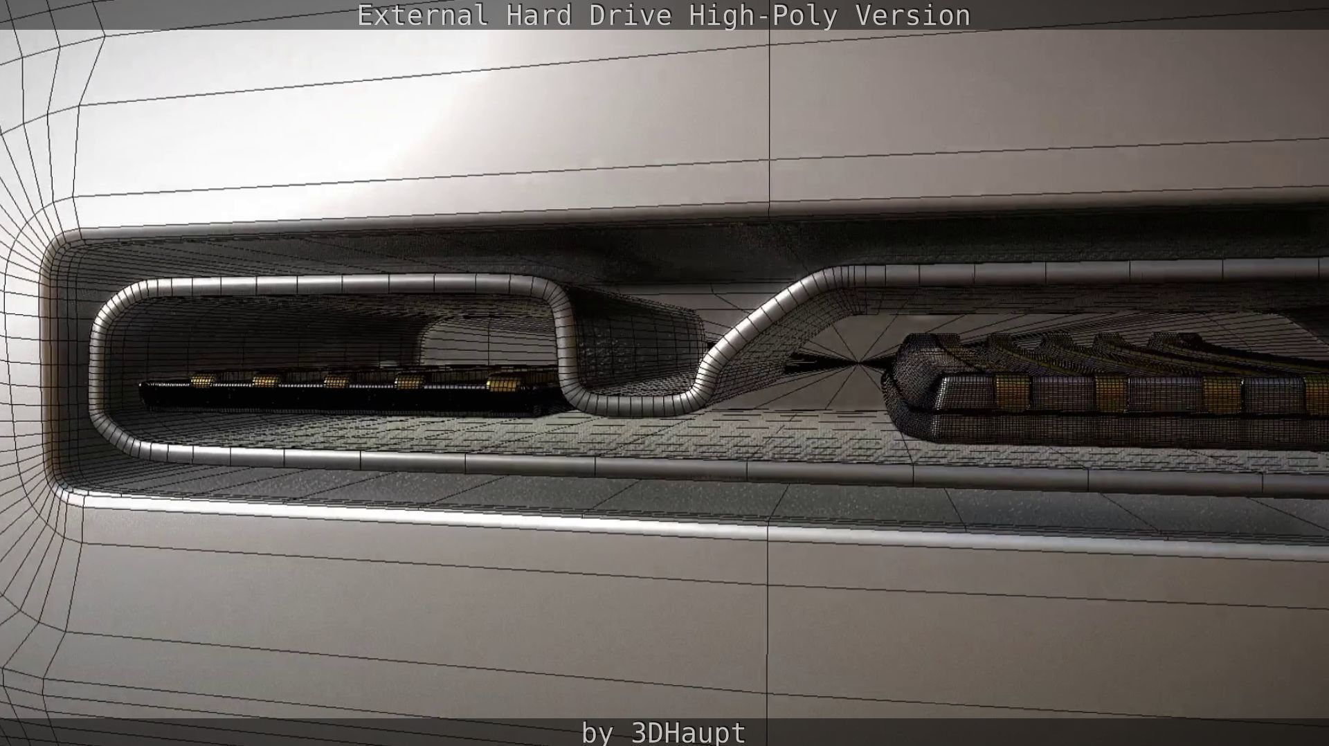 External Hard Drive High Poly Version 3D model_80