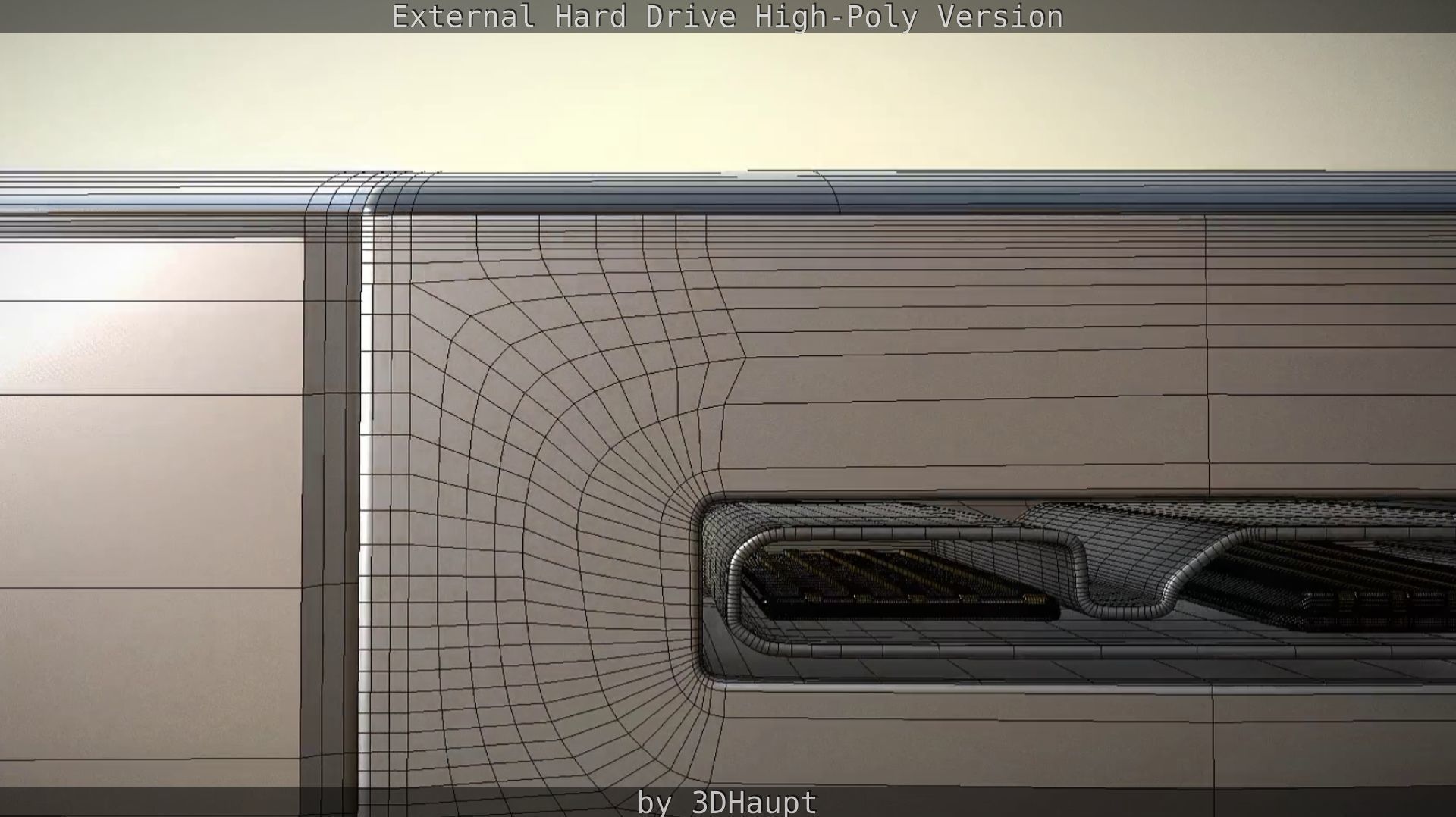 External Hard Drive High Poly Version 3D model_77