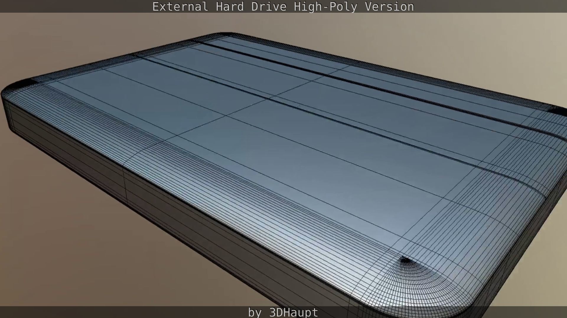 External Hard Drive High Poly Version 3D model_103