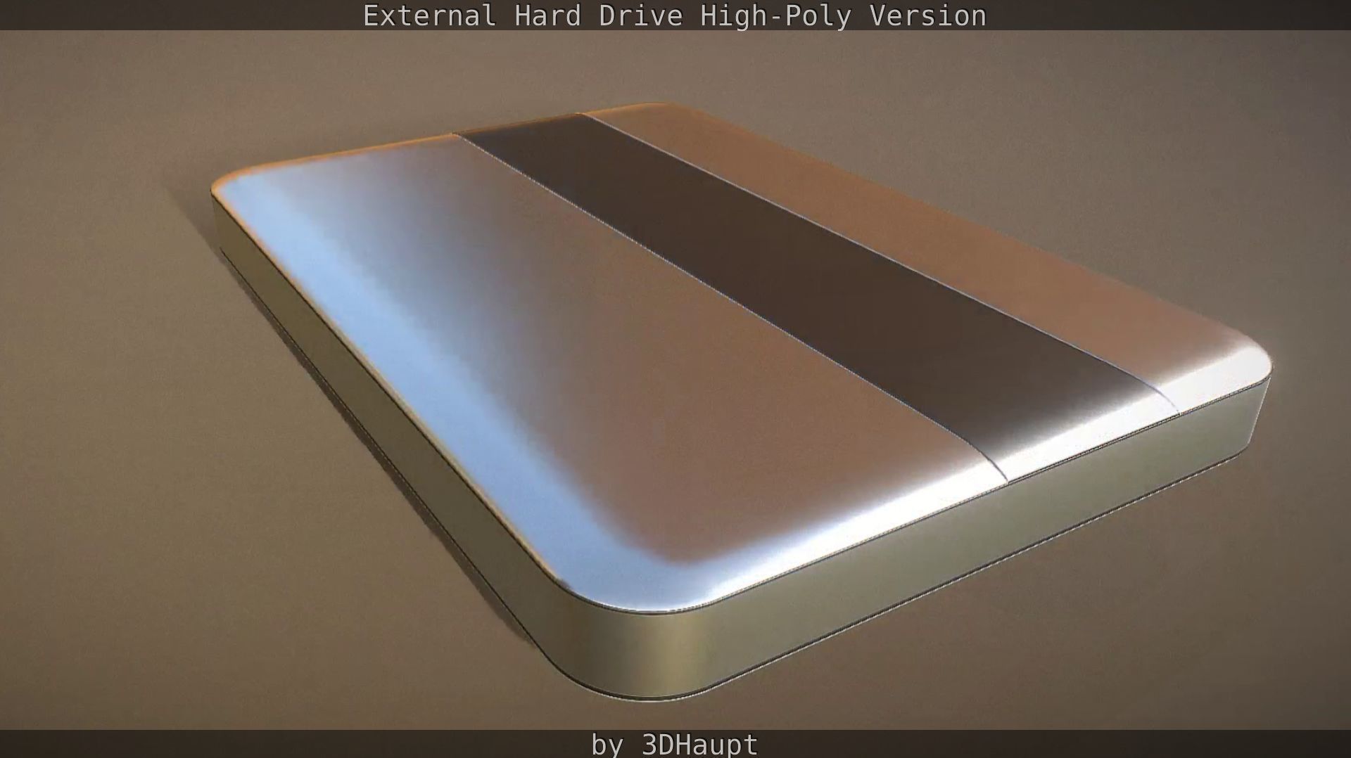 External Hard Drive High Poly Version 3D model_44
