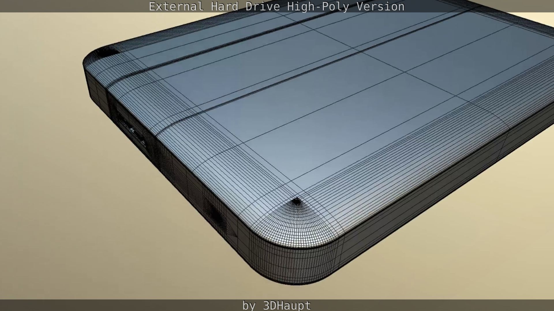 External Hard Drive High Poly Version 3D model_100