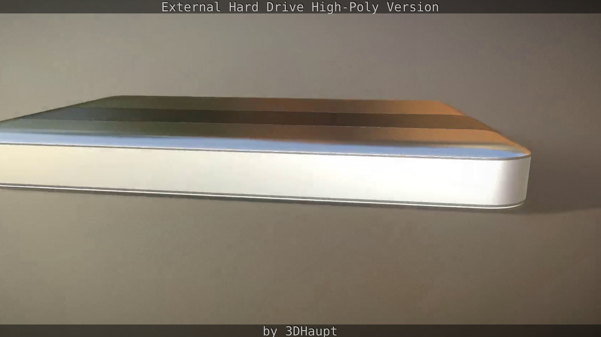 External Hard Drive High Poly Version 3D model_51