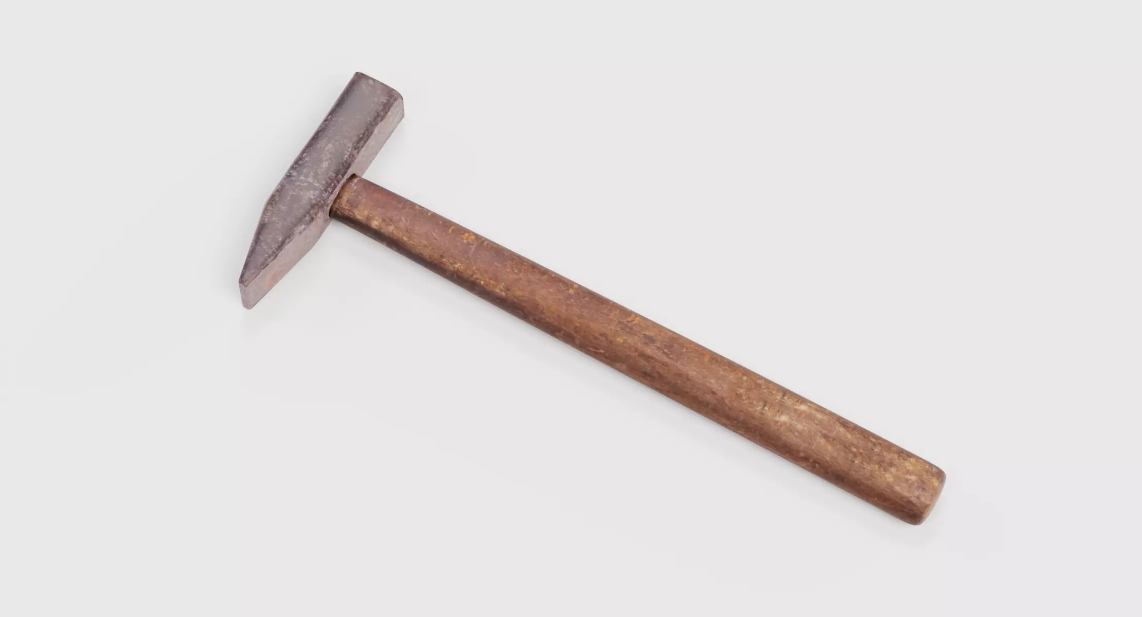 Small Hammer - Worn Cross Peen Hand Tool 3D model