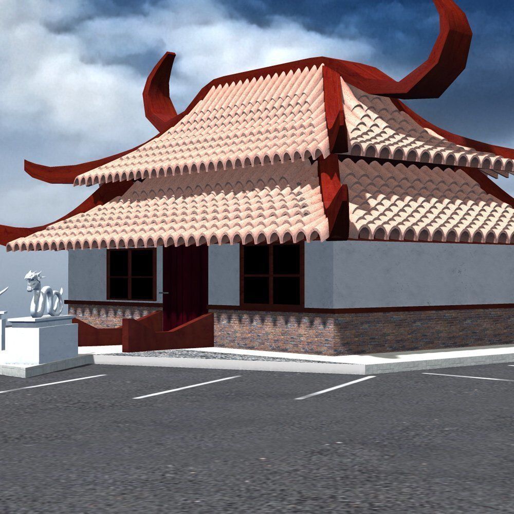 Chinese Restaurant 3D model_3