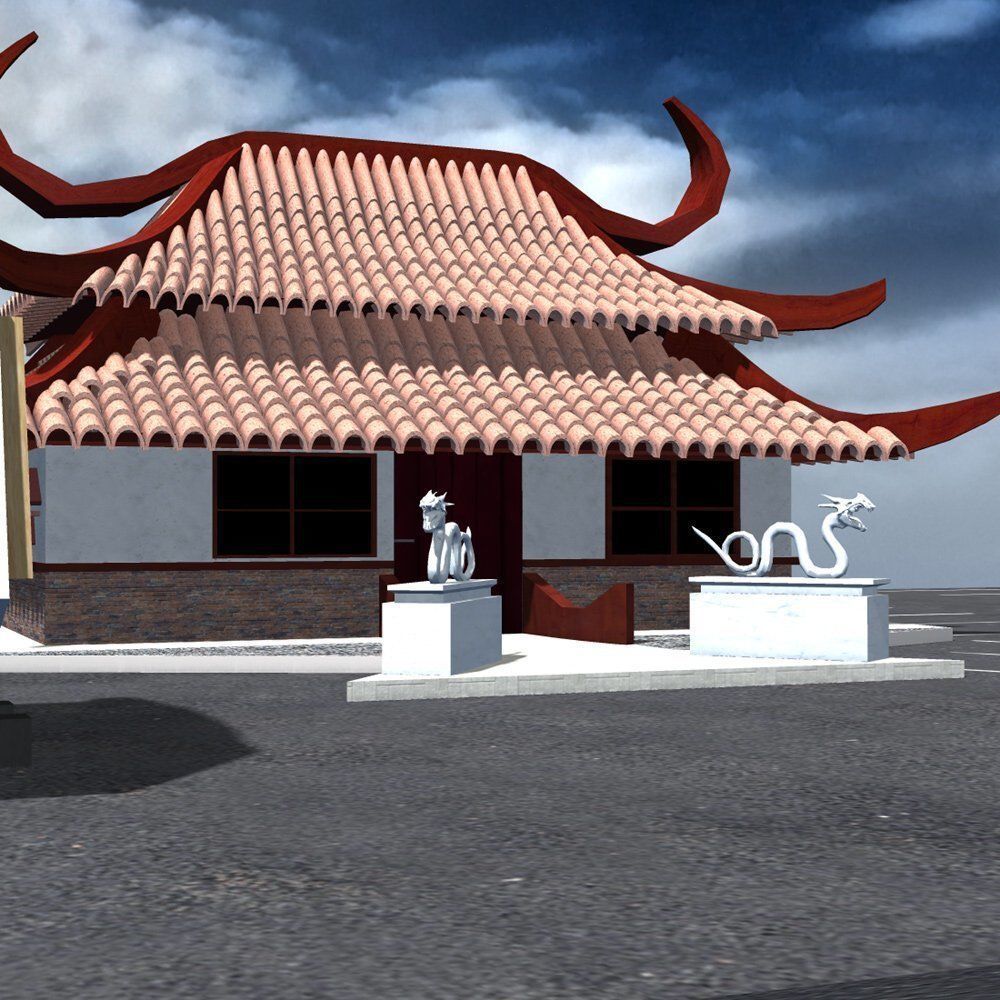 Chinese Restaurant 3D model_6