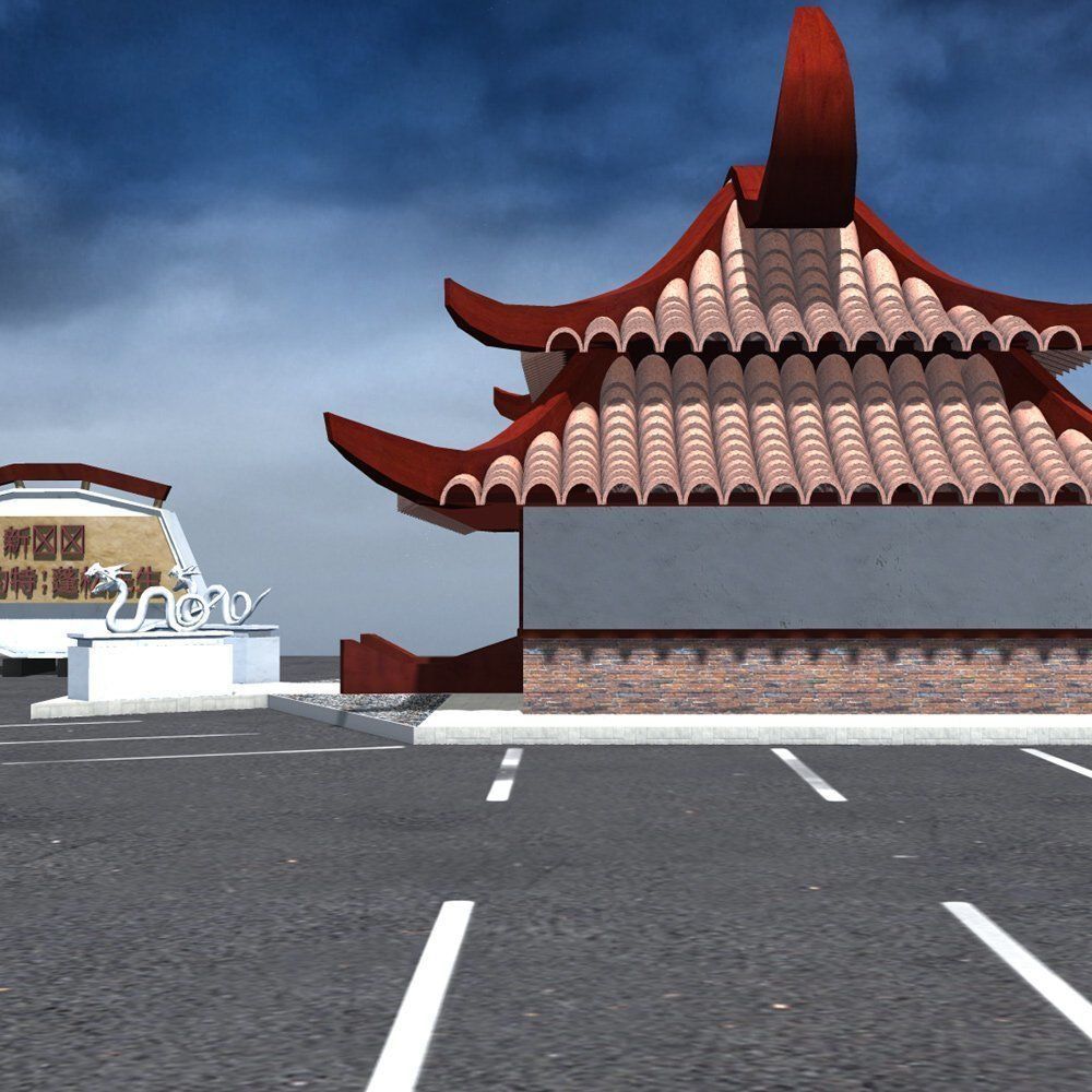 Chinese Restaurant 3D model_4