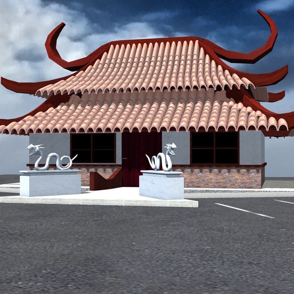 Chinese Restaurant 3D model_5