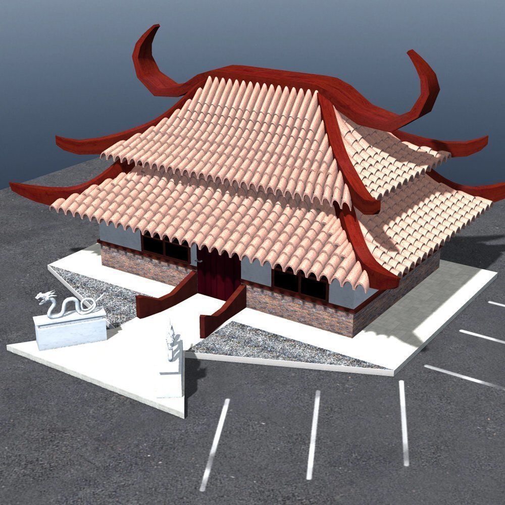Chinese Restaurant 3D model_7