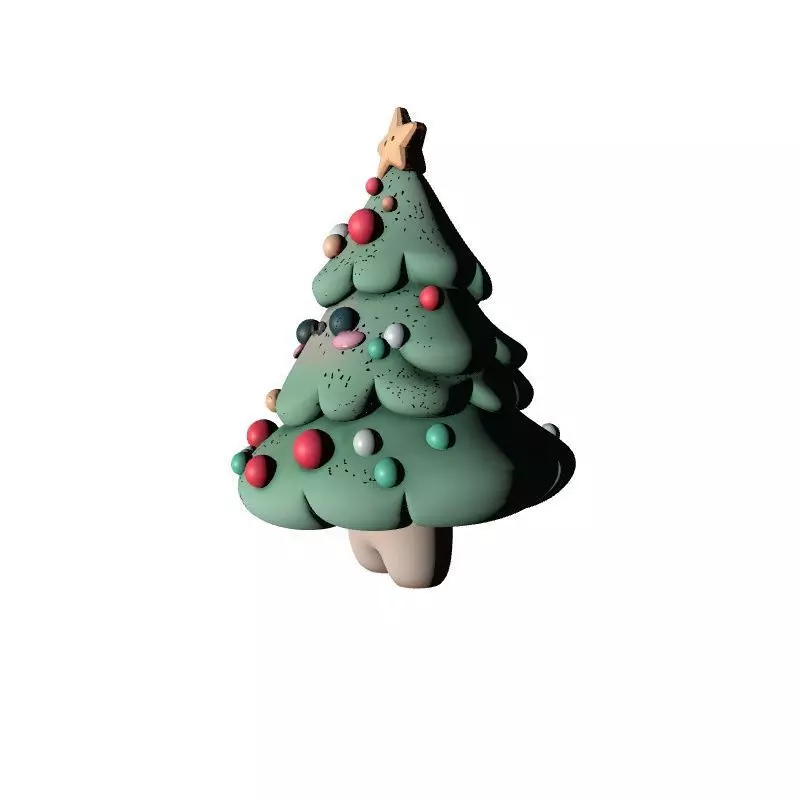 Christmas Tree 3D Printable Model 3D print model