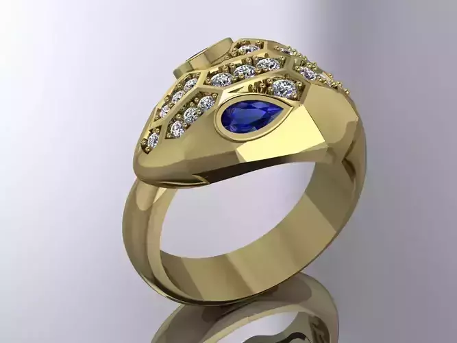 Bvlgari Snake Ring Jewelry Brand Gold 