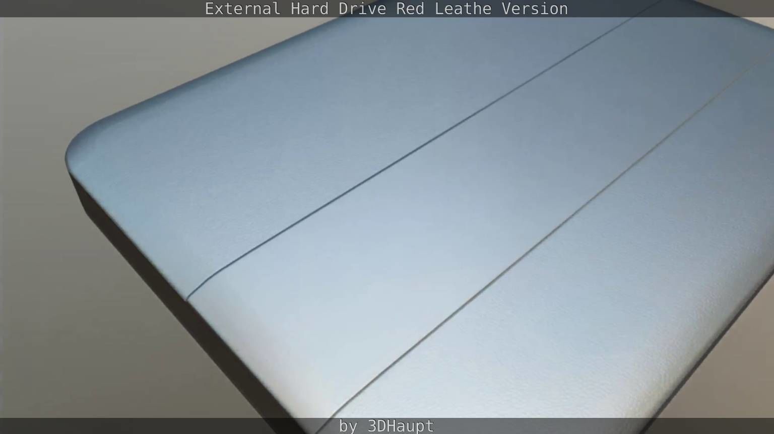 External Hard Drive  Red Leathe Version   - Gameready - PBR Low-poly 3D model_73