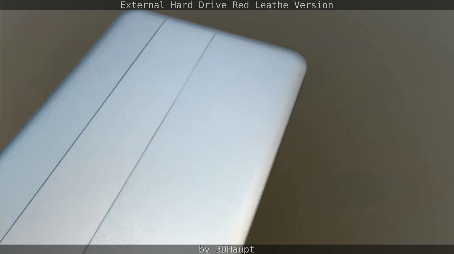 External Hard Drive  Red Leathe Version   - Gameready - PBR Low-poly 3D model_76