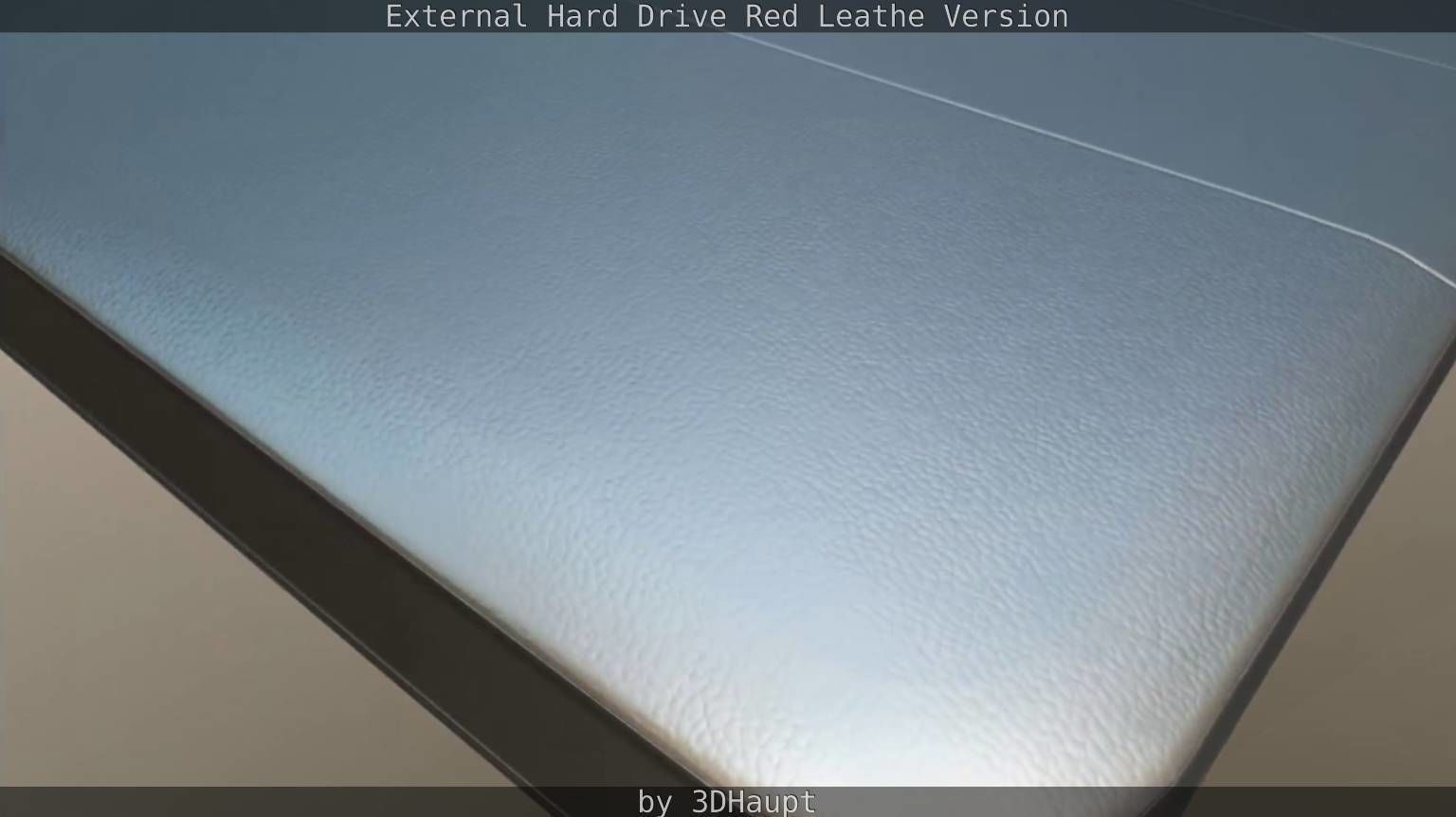 External Hard Drive  Red Leathe Version   - Gameready - PBR Low-poly 3D model_74