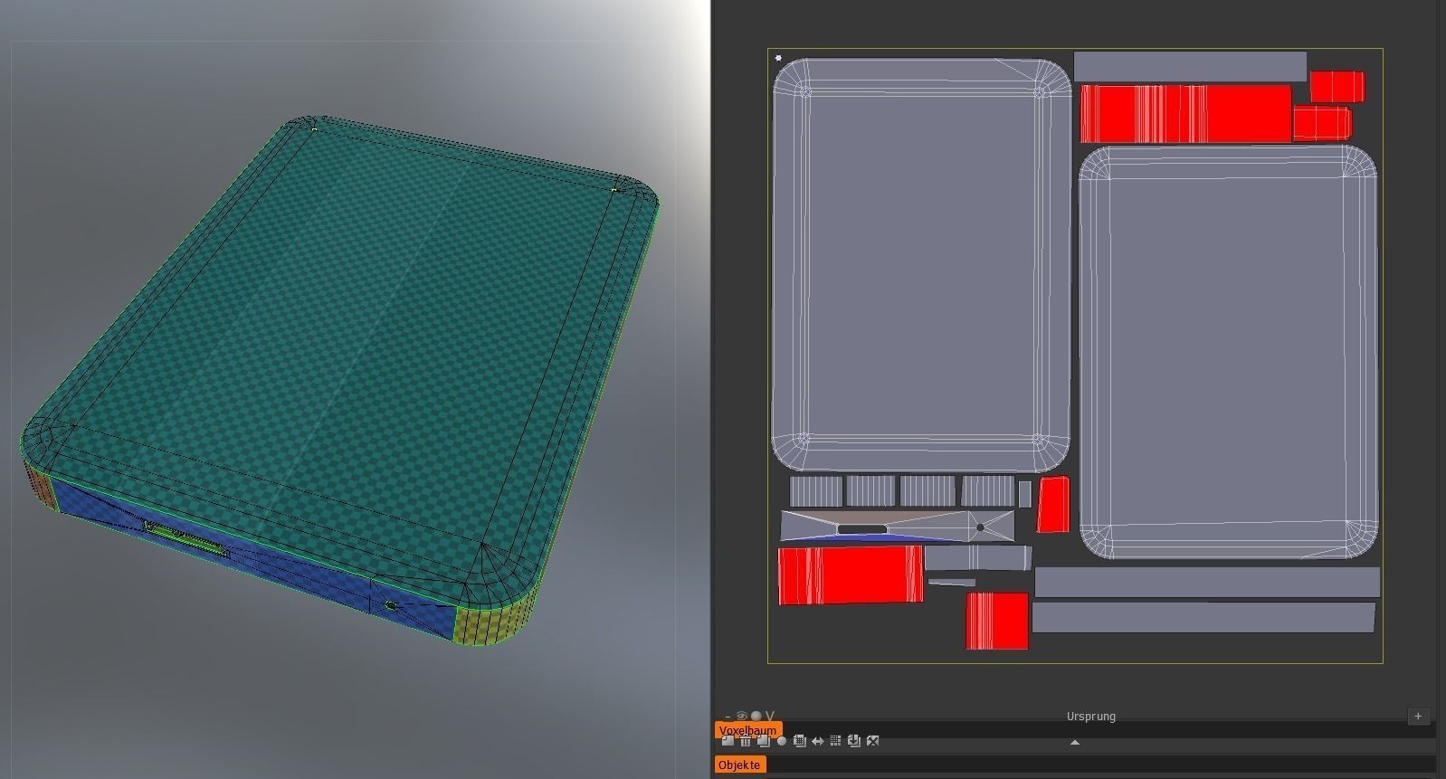 External Hard Drive  Red Leathe Version   - Gameready - PBR Low-poly 3D model_15