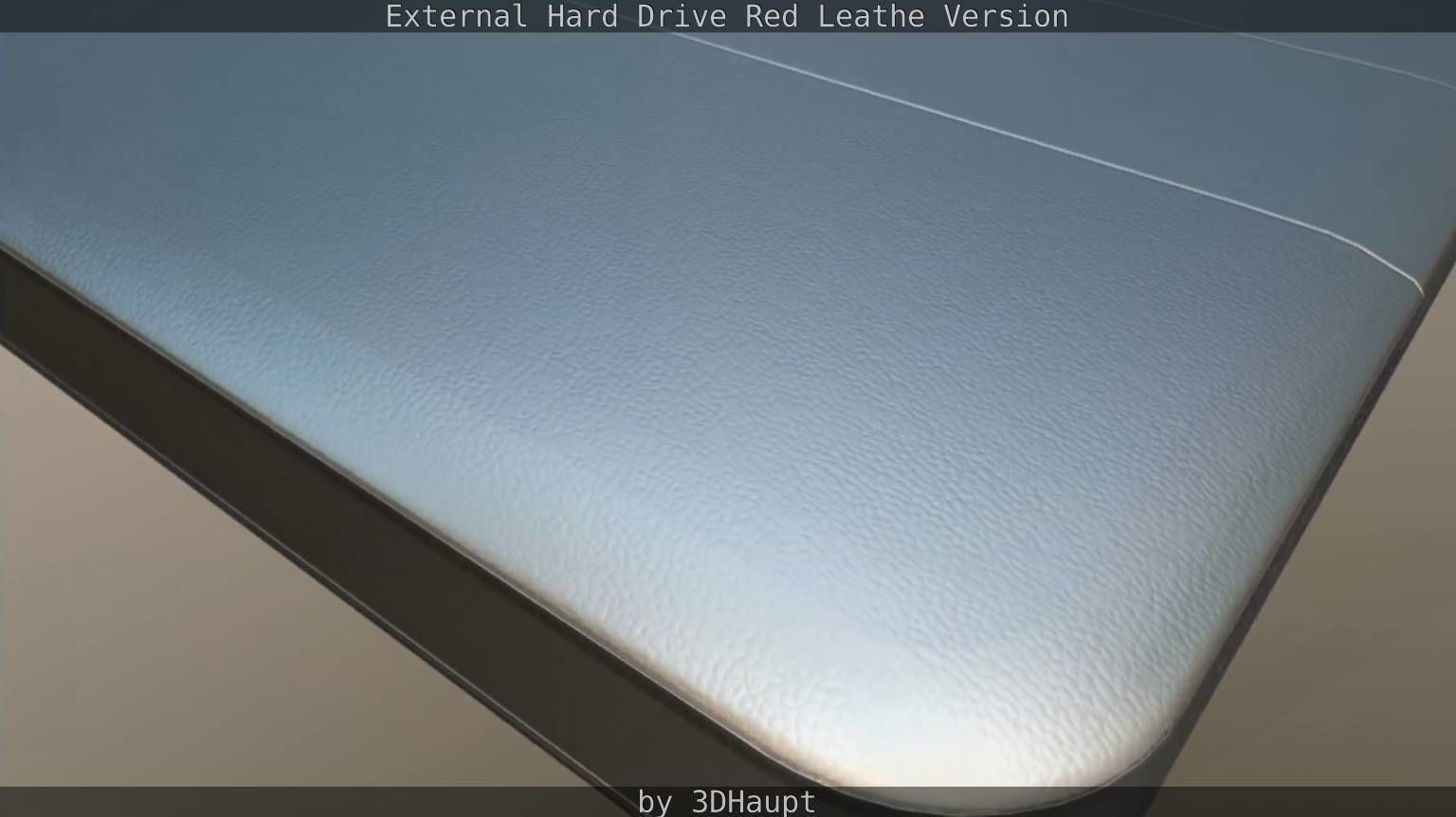 External Hard Drive  Red Leathe Version   - Gameready - PBR Low-poly 3D model_75