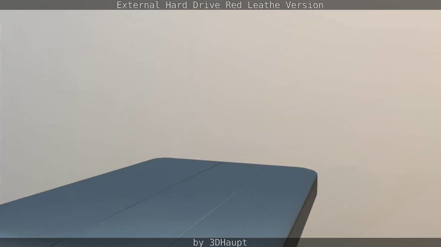 External Hard Drive  Red Leathe Version   - Gameready - PBR Low-poly 3D model_71
