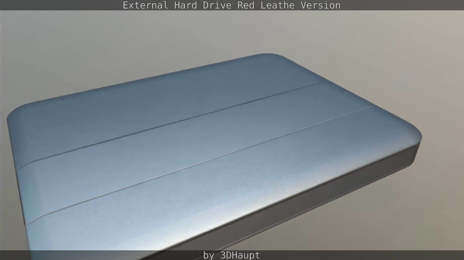 External Hard Drive  Red Leathe Version   - Gameready - PBR Low-poly 3D model_72