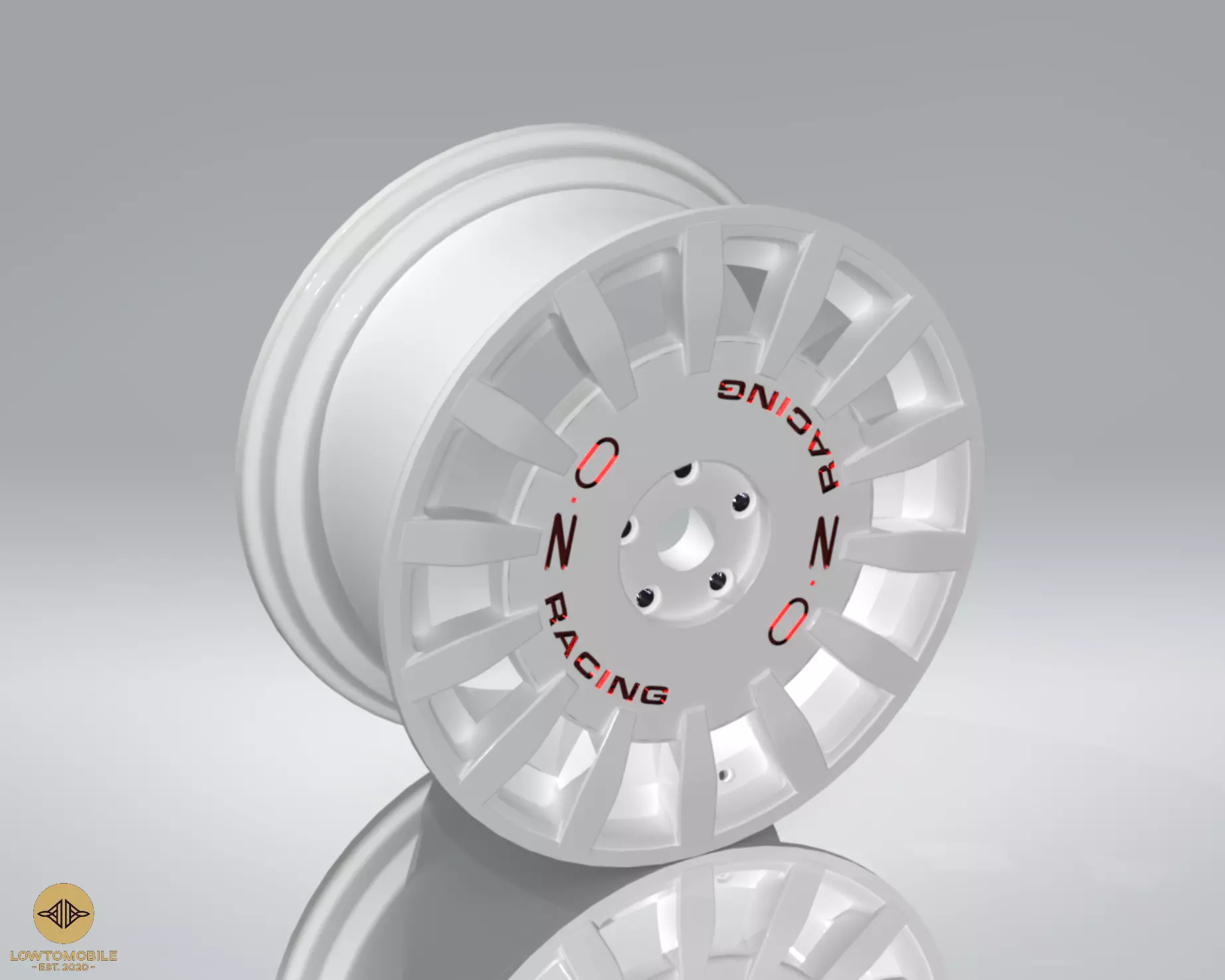 OZ Rally Racing Wheel High-Detail 3D Model Low-poly 3D model