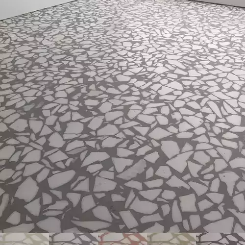 Stone Floor Mosaic Concrete-Terrazzo 04 Texture