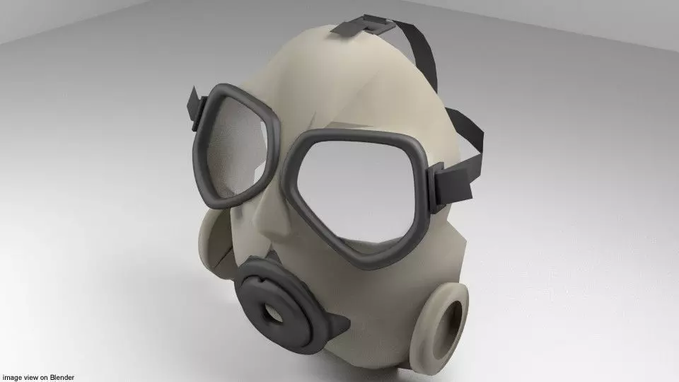 Gasmask Type 4 3D model_0