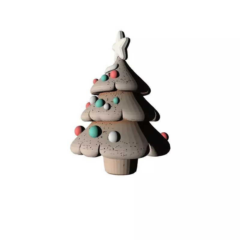 Christmas Tree 3D Printable Model 3D print model
