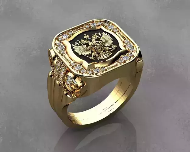 Designer Rings for Men 3D print model