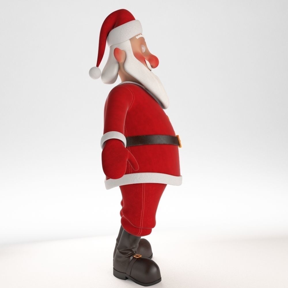 Santa Claus Low-poly 3D model_13
