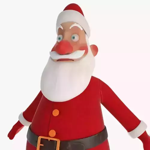 Santa Claus Low-poly 3D model