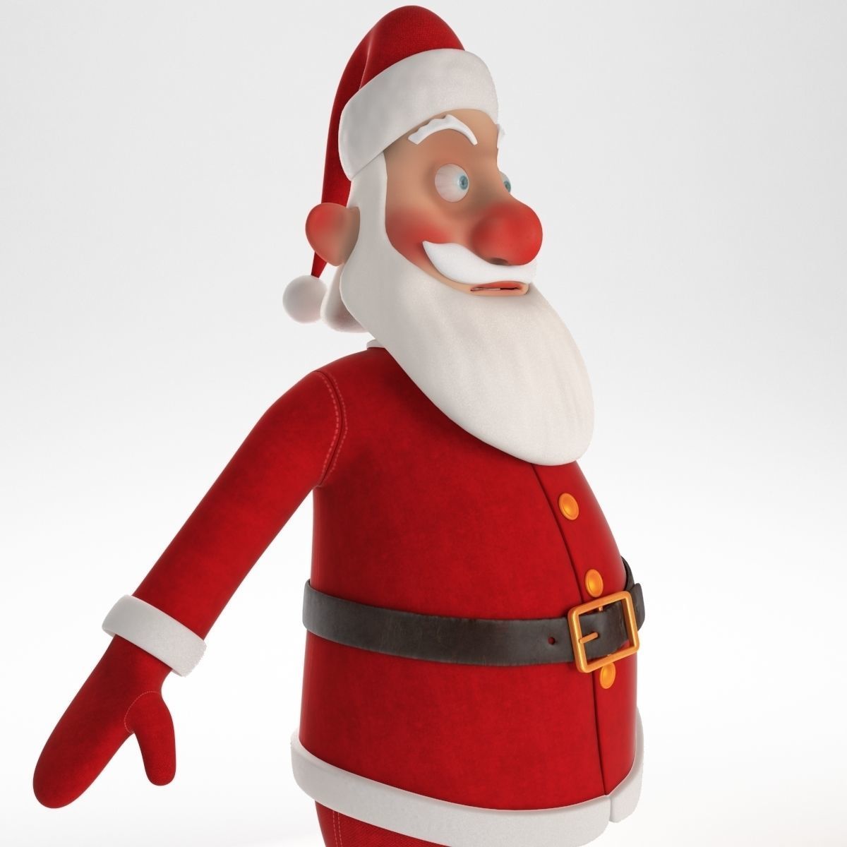 Santa Claus Low-poly 3D model_23
