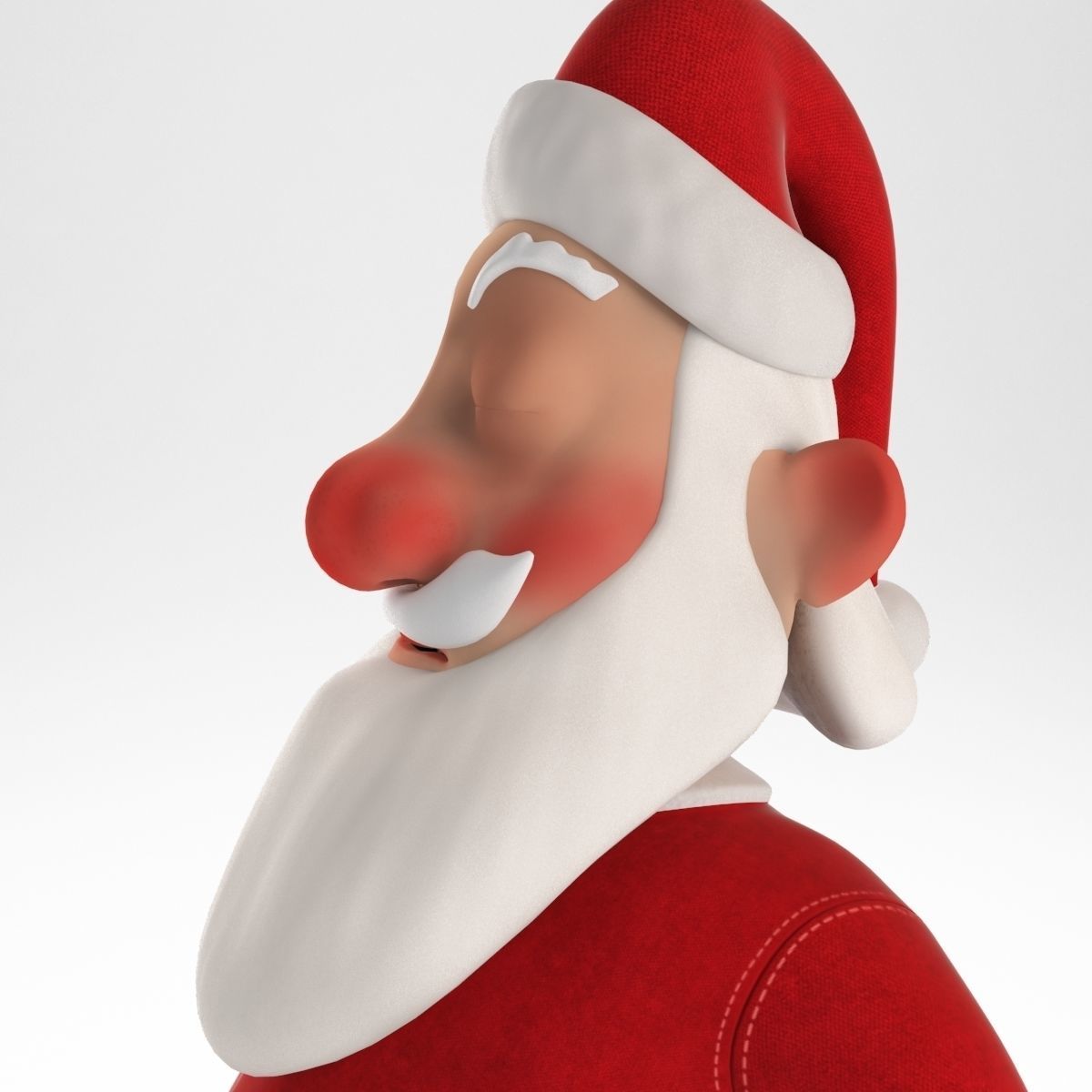 Santa Claus Low-poly 3D model_18