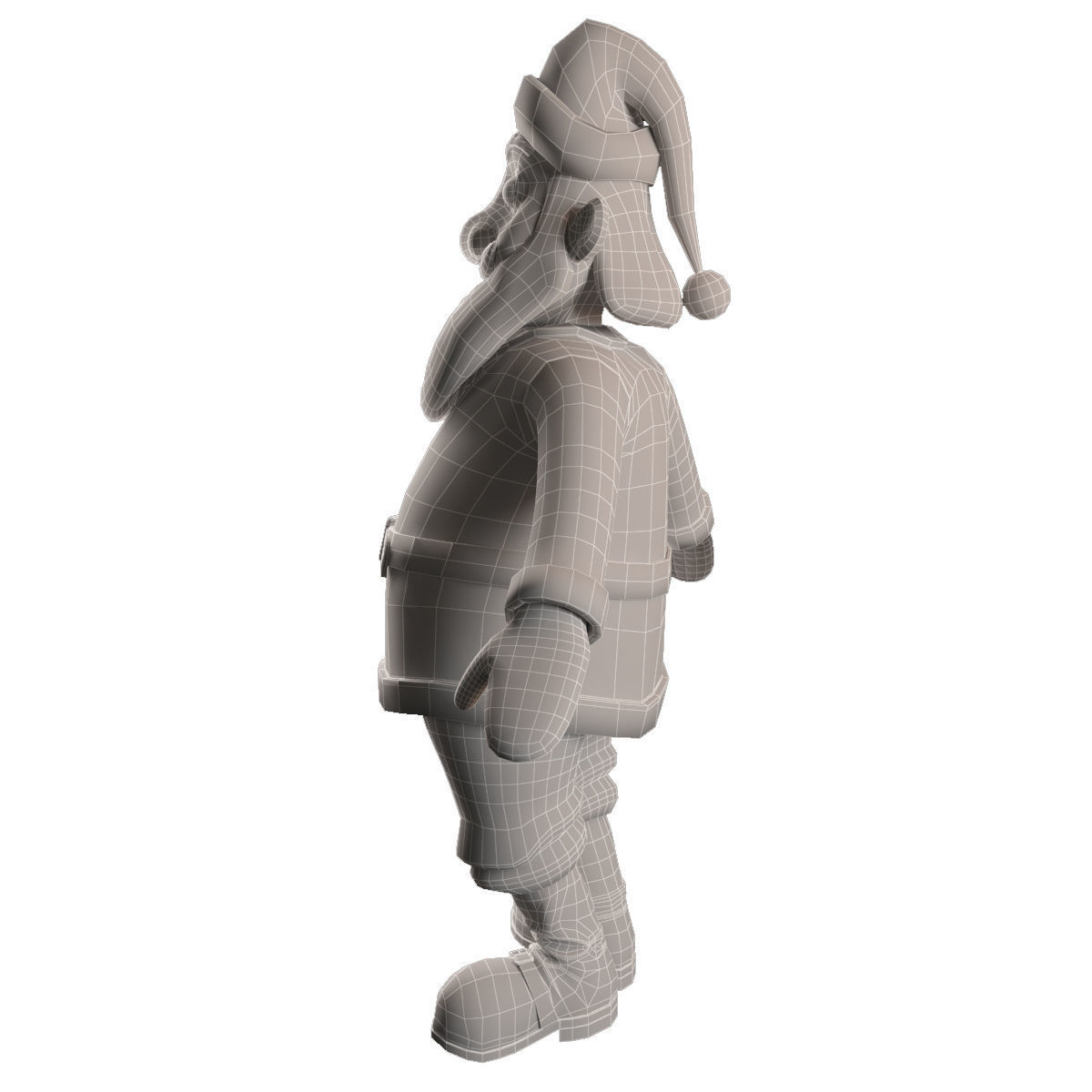 Santa Claus Low-poly 3D model_32