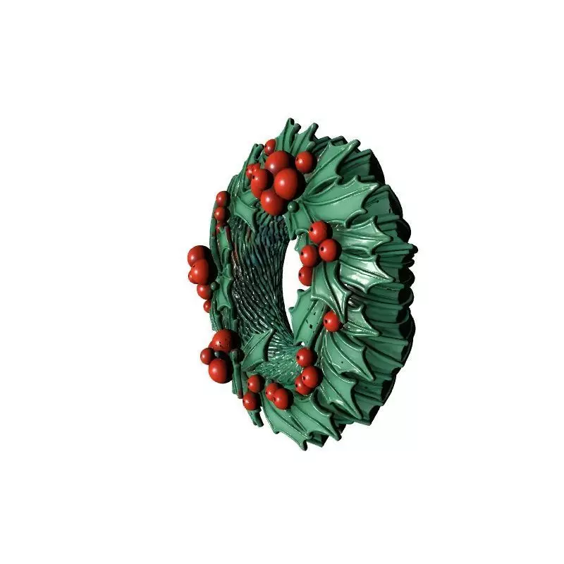Christmas Wreath 3D Printable Decoration 3D print model
