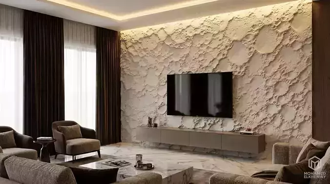  Stone Relief Panel wall decor set mural STL CNC 289