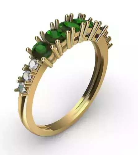 Anillo solitario dama - ovalos