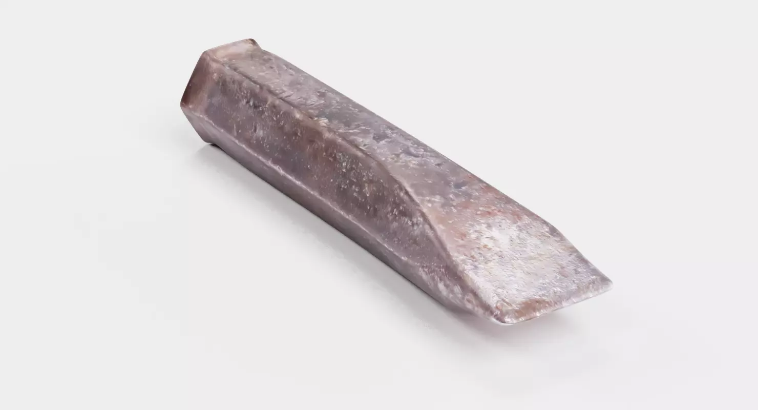 Stonemason Tool V1 - Worn Stone Carving Flat Chisel 3D model