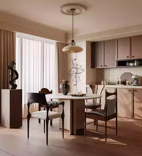 Modern Vintage Dining Area