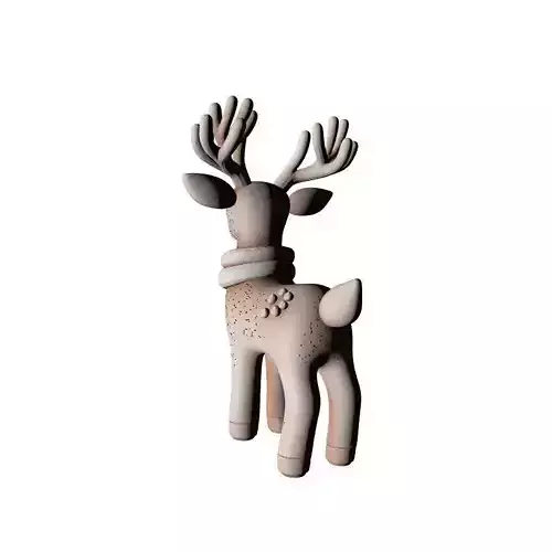 Christmas Deer 3D Printable Model