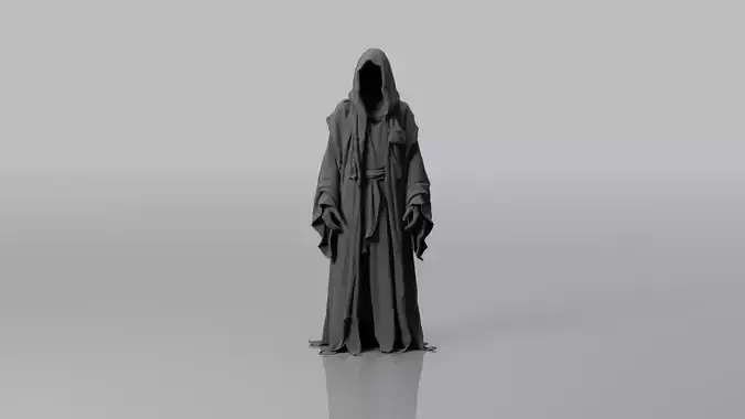 Basic Grim Reaper with Scythe LOW AND HIGH POLY 
